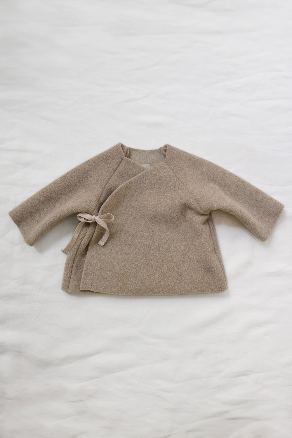Fleece Kimono Jacket - Beige