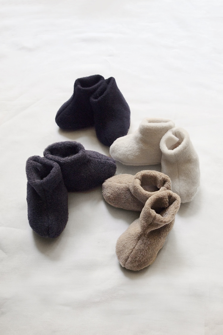 newborn fleece booties