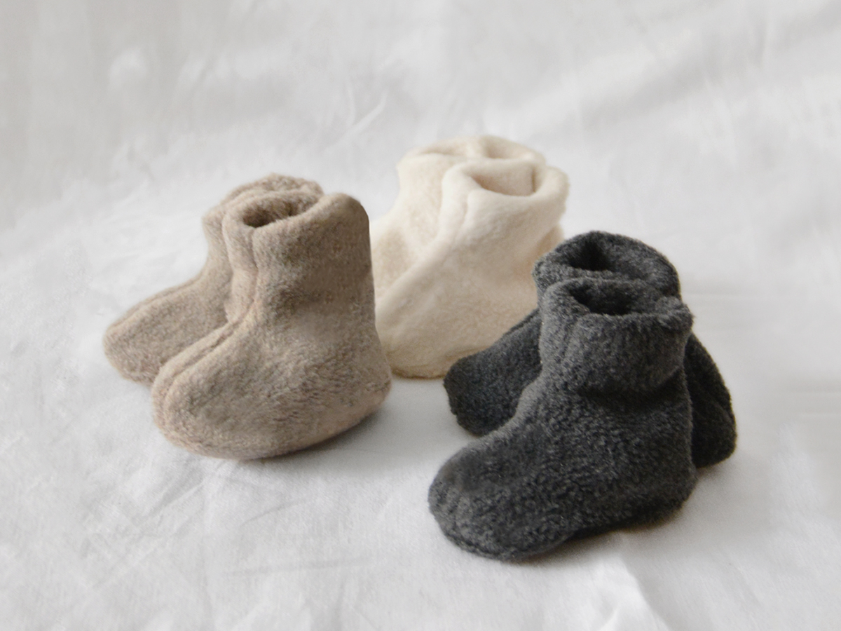 MAKIE Unisex Winter Newborn Fleece Booties - Newborn Fleece Booties