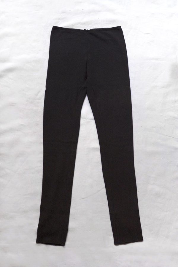 Pack of 2 leggings in cotton, pack of black + grey marl, La Redoute  Collections