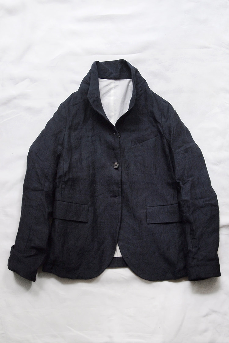 short navy jacket