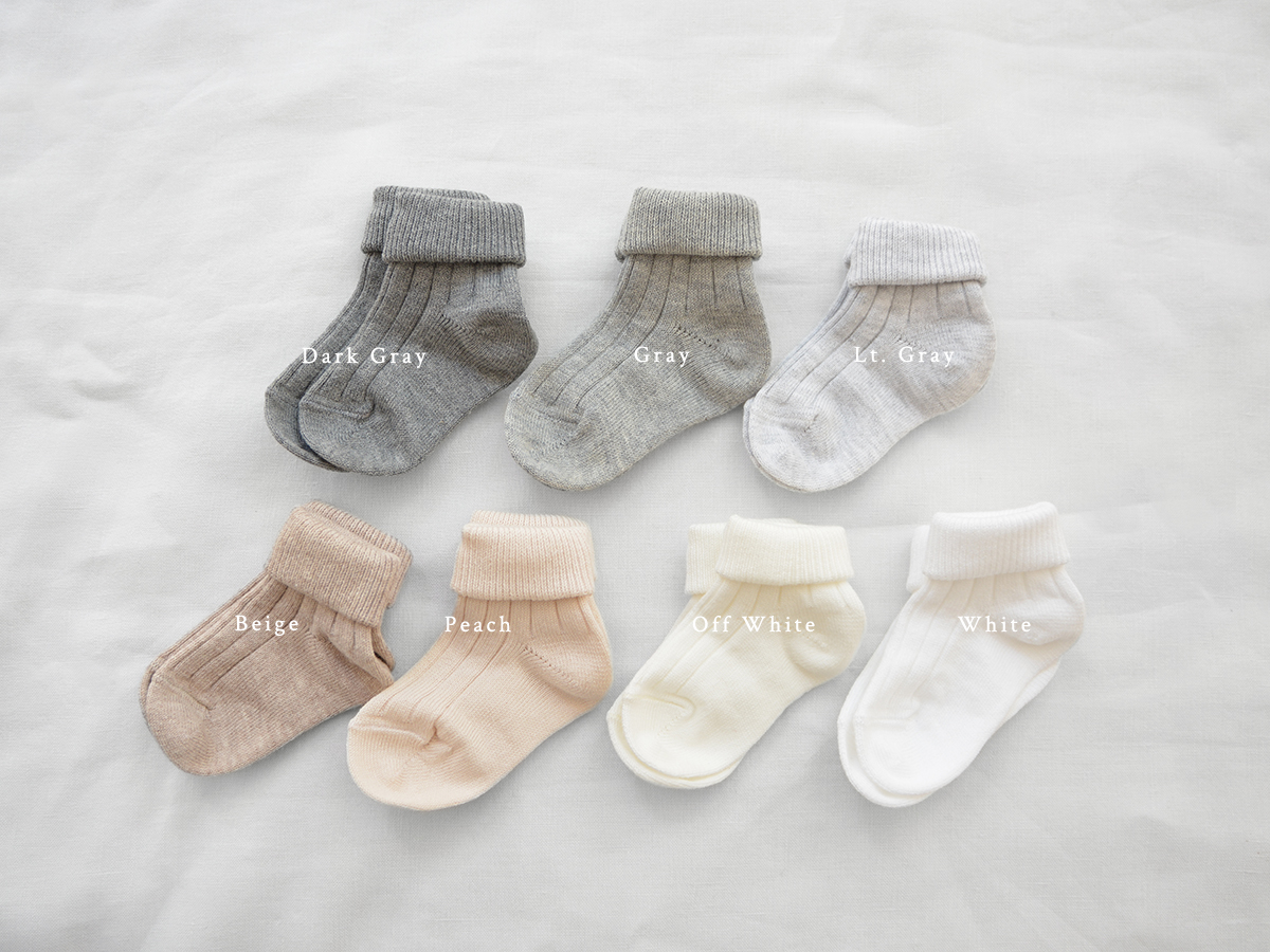 gray baby socks