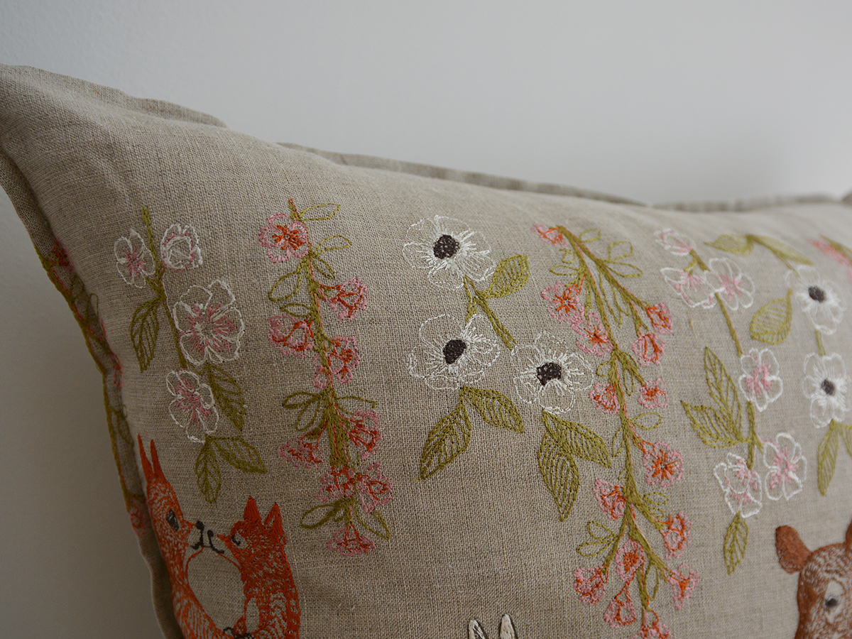 coral and tusk pillows