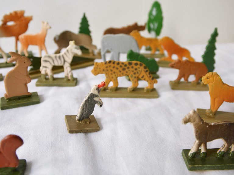 Vintage Wooden Animal Figurines MAKIE