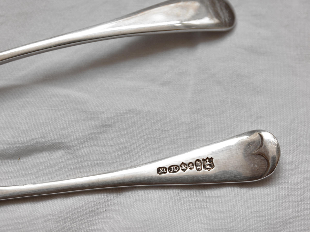 Vintage Silver Plated Dessert Spoons Set of 2 MAKIE