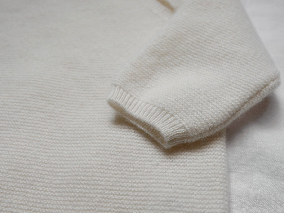 MAKIE Cashmere Sweater Gema - Ice - Fine Knit Cashmere Baby Sweater