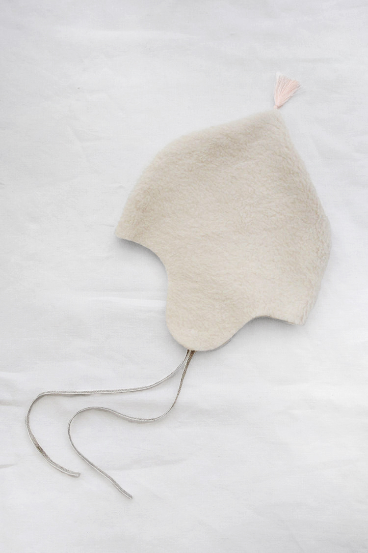 Fleece Bonnet - Cream