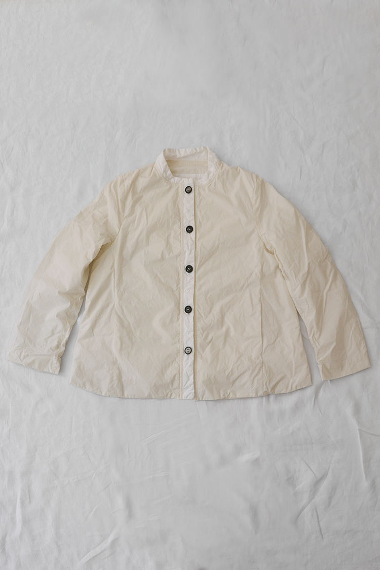 Bergfabel, Mahler Jacket Cream, 100% Cotton. Made in Italy. Top