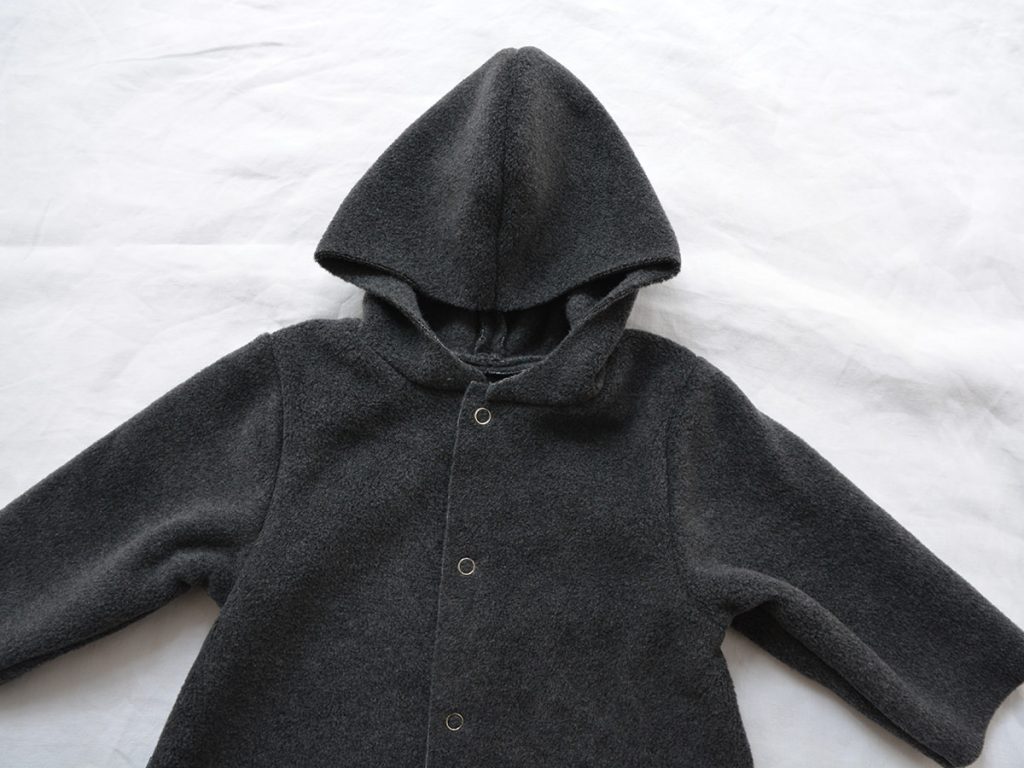 MAKIE - One Piece Hooded Jumpsuit - Fleece Jumpsuit Noel - Charcoal