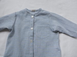Organic Cotton Long Sleeve Shirt Penn - Blue Check - MAKIE