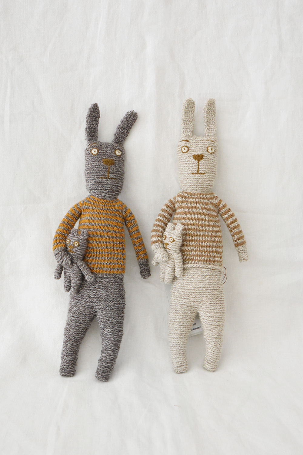 Sophie Digard Hand Knit Stuffed Animals - Rabbit - Makie. Main.
