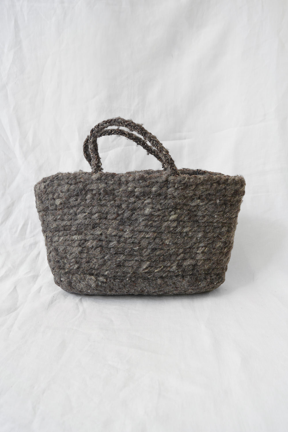 Sophie Digard Paris Carded Wool Bag - Grise - Makie. Main.