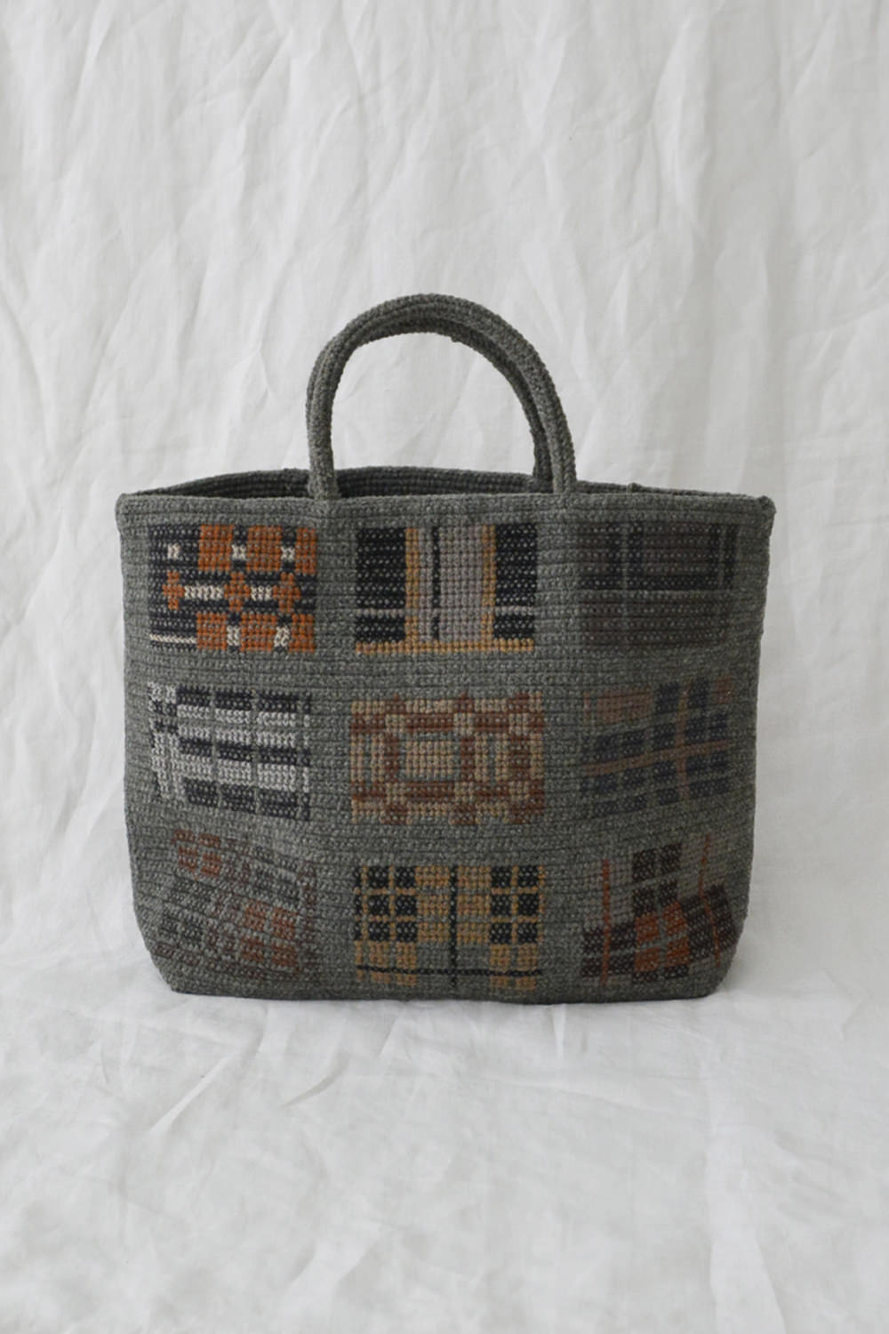 Sophie Digard Paris, Wool Tote - Héron - Makie. Top.