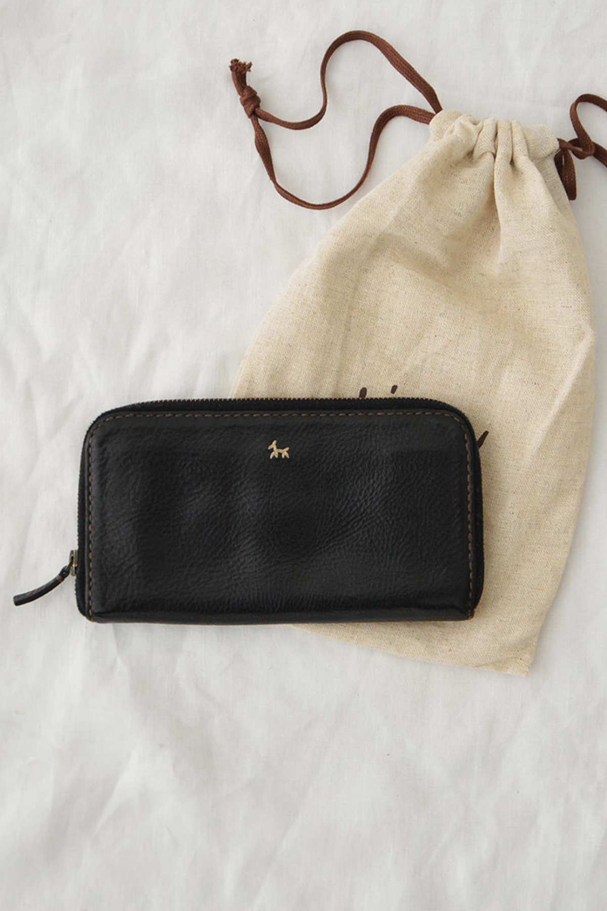Henry Cuir, Vintage Leather Wallet - Black - Makie. Top.