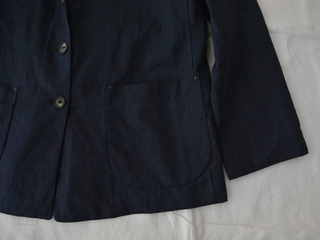 Bergfabel, Walking Jacket Linen Cotton - Night - Made in Italy - MAKIE