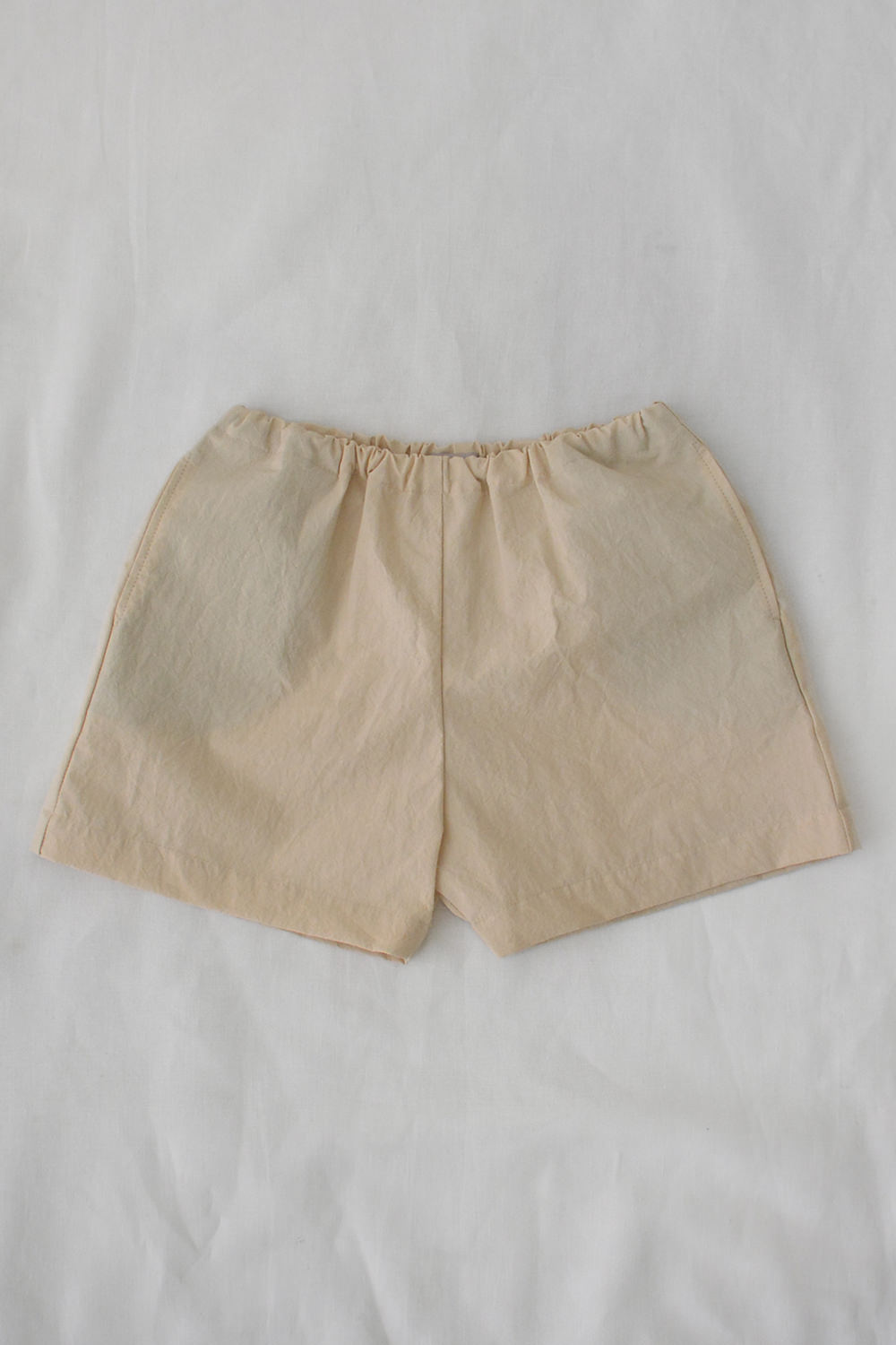 Kid's Summer Shorts - Beige Top Picture