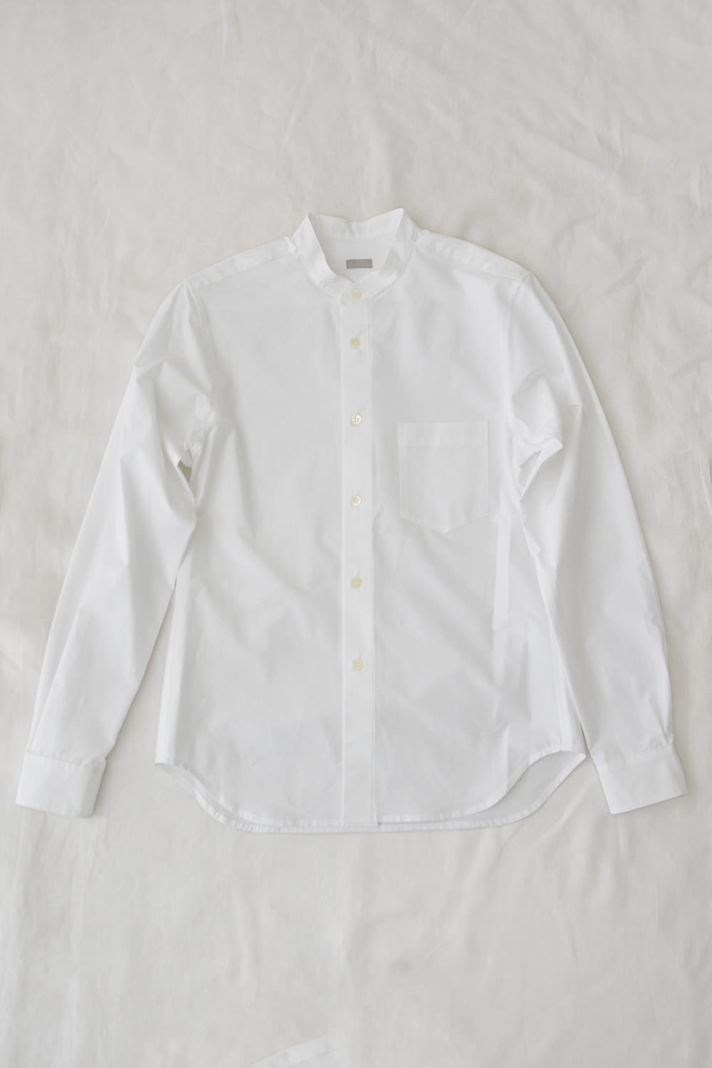 Stand Collar Shirt Whiteå Top Picture