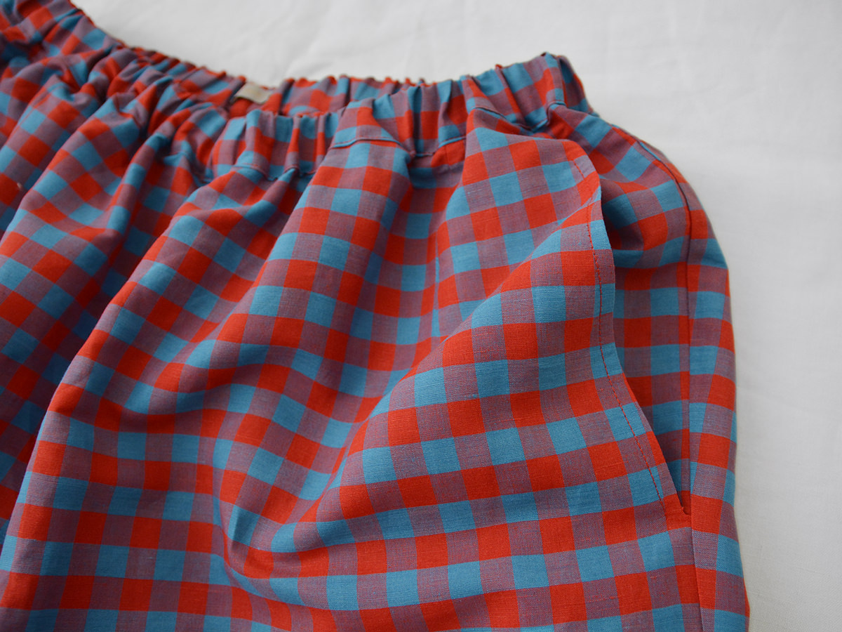 MAKIE Linen Pants with Elastic Waist