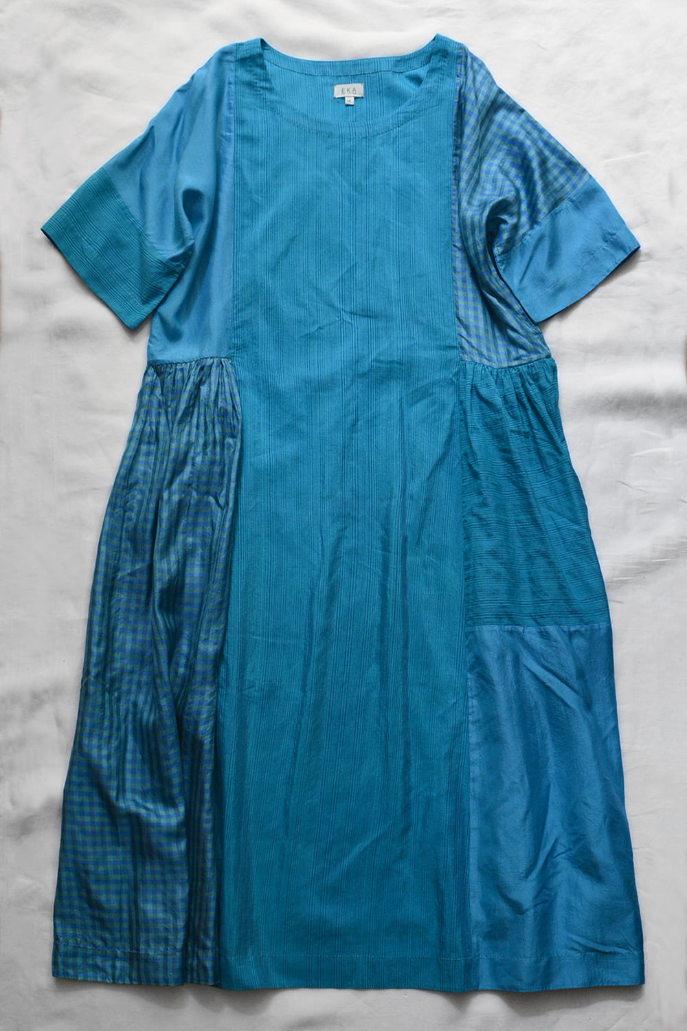 EKA Dress Ficus - Blue - Makie. Main.
