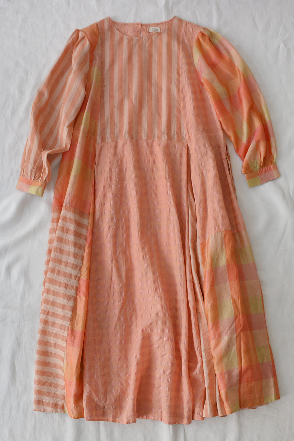 EKA Silk Cotton Dress Mio - Peach. Makie. Main.