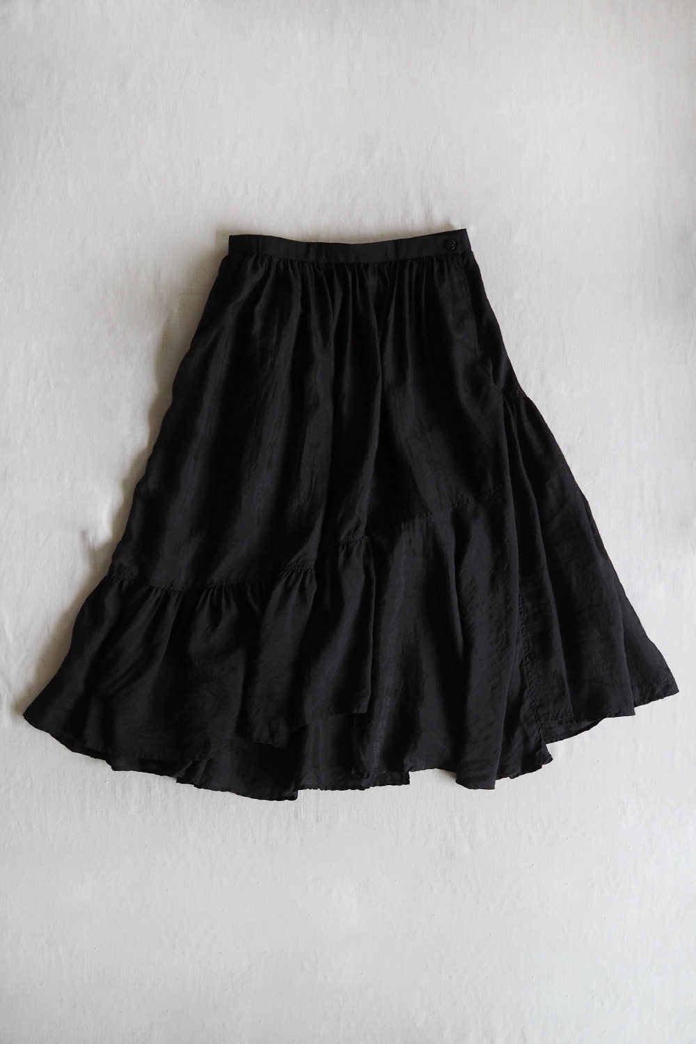 Kaval Paneled Skirt Black. Handmade in Japan. - MAKIE