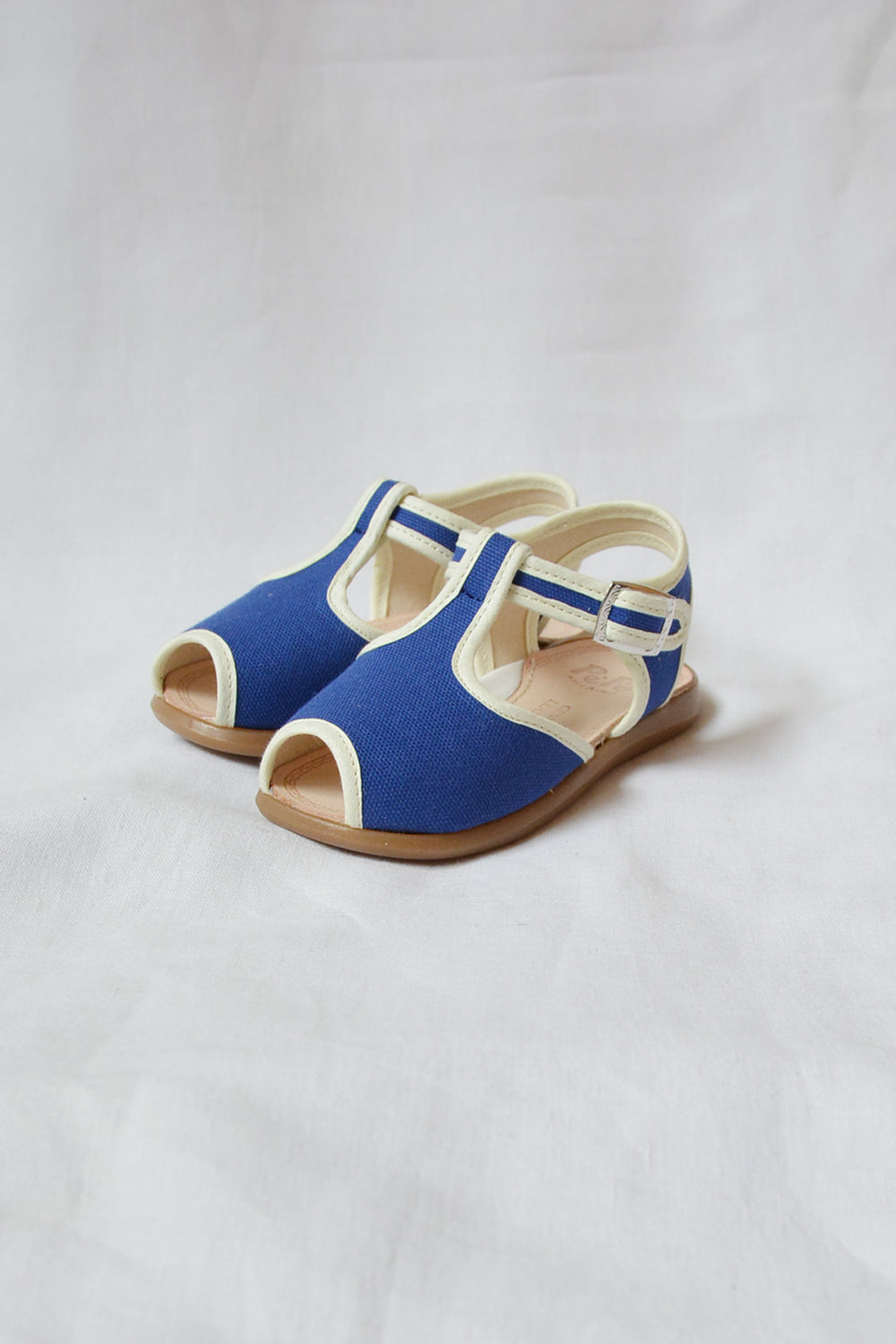 PePe Kids Sandals Gomma - Canvas with rubber sole. marine. Main.