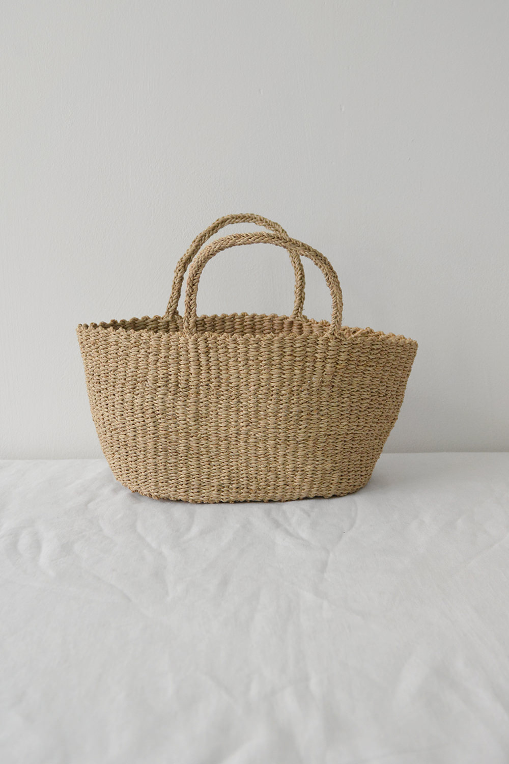 Sophie Digard Small Raffia Tote Flax. Makie - main.