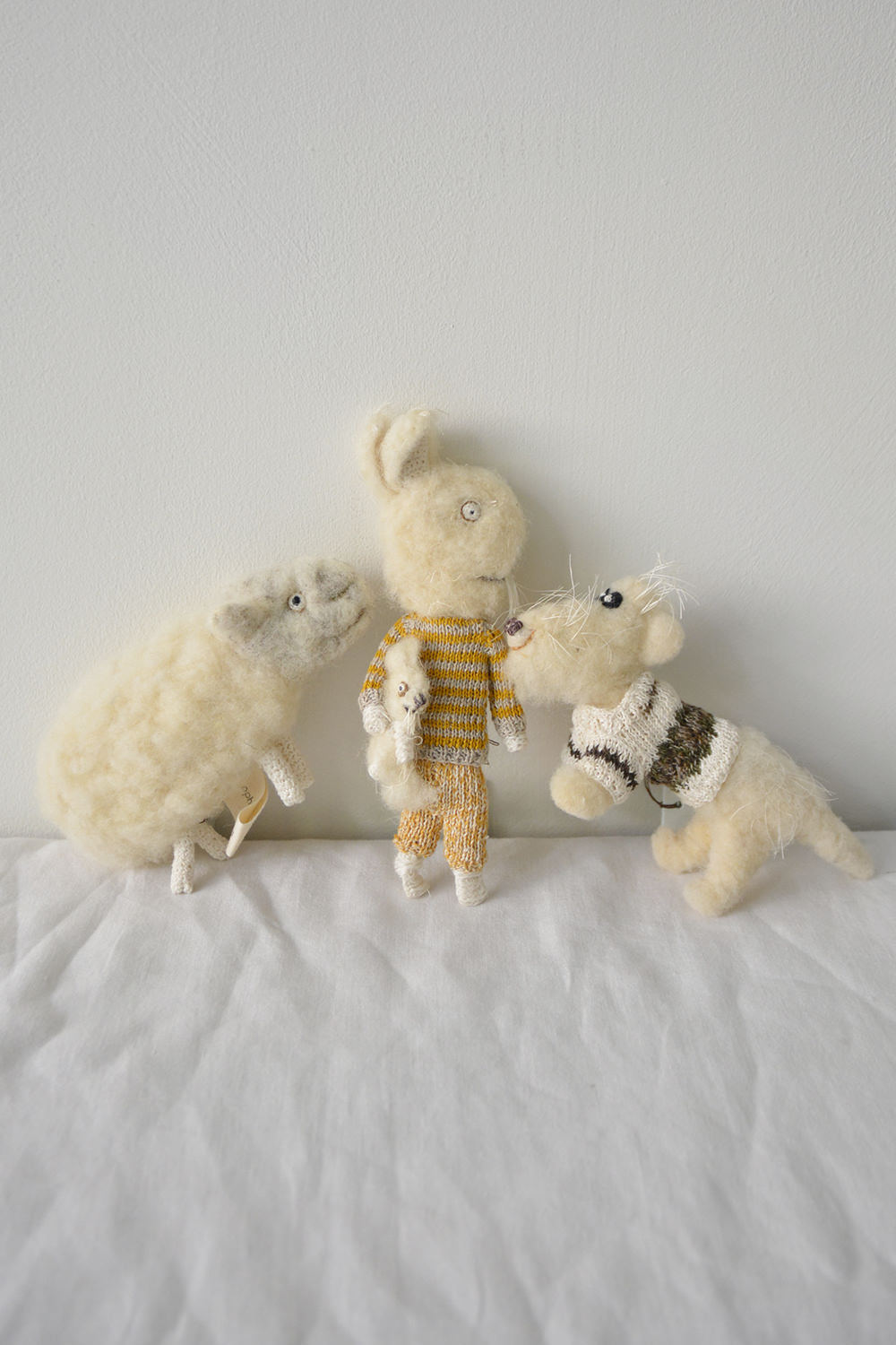 Sophie Digard Stuffed Animal Dolls - Erwan, Colin & Jack - Makie. Main.