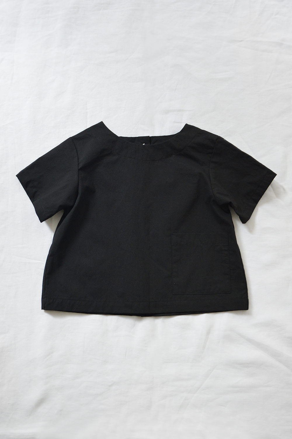 Makie Short sleeve Baby Shirt Smith - Black. Main.