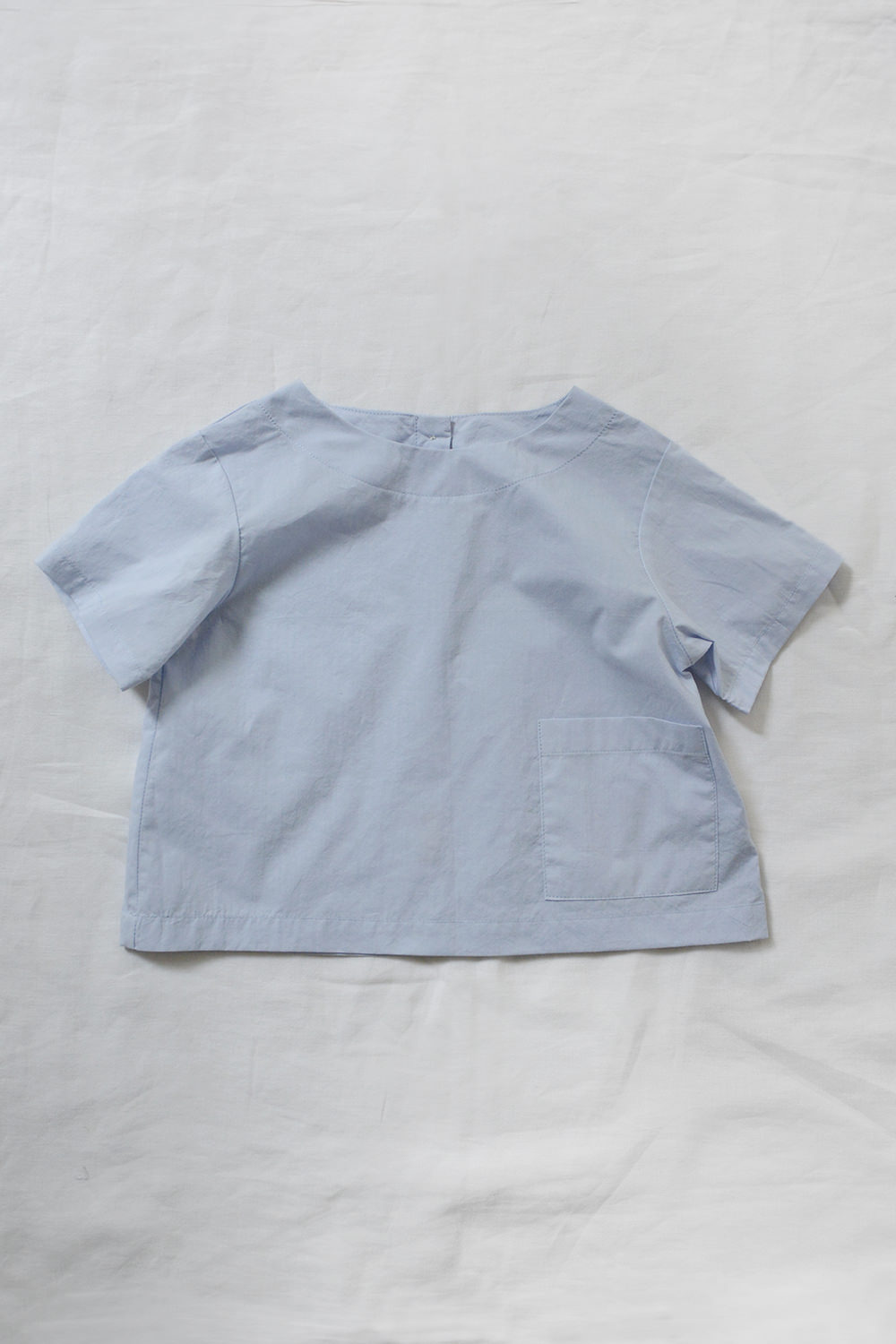 Makie Short sleeve Baby Shirt Smith - Blue. Main.