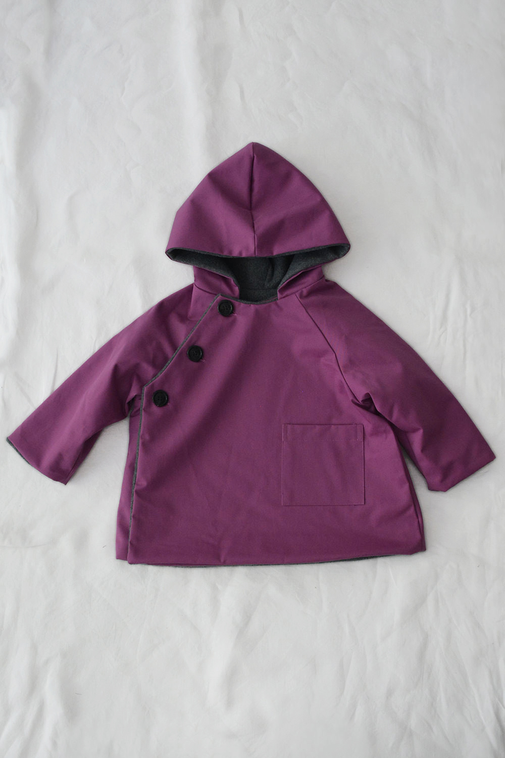 Gasa Jacket Violet - Light Weight Hoodie Jacket for Kids - Makie. Main.