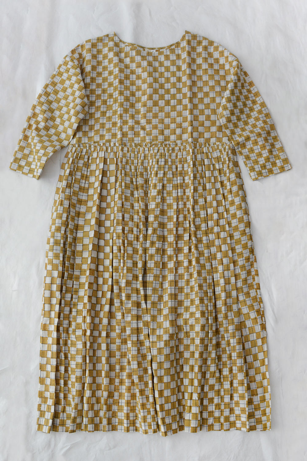 Runaway Bicycle Block Printed Dress Top Picture