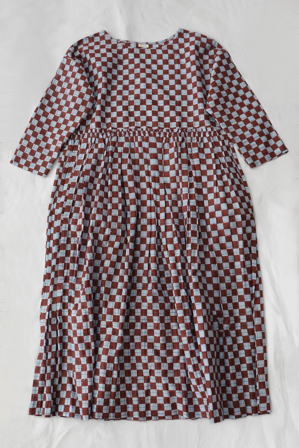 Runaway Bicycle Block Printed Dress Top Picture