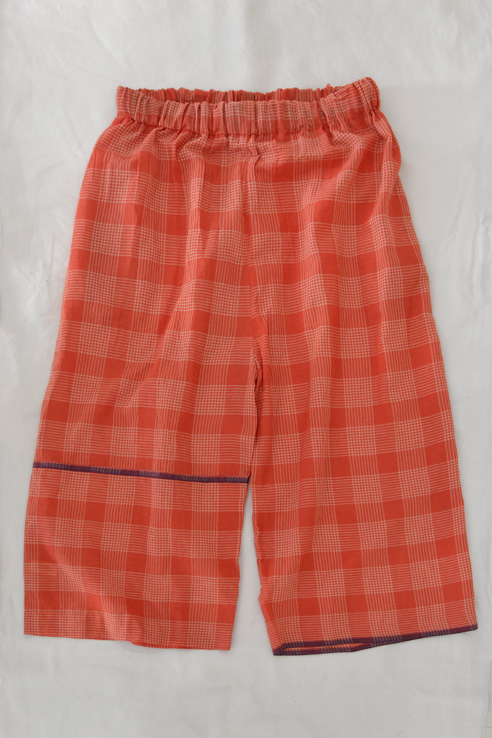 Runaway Bicycle Pants Red Check Top Picture