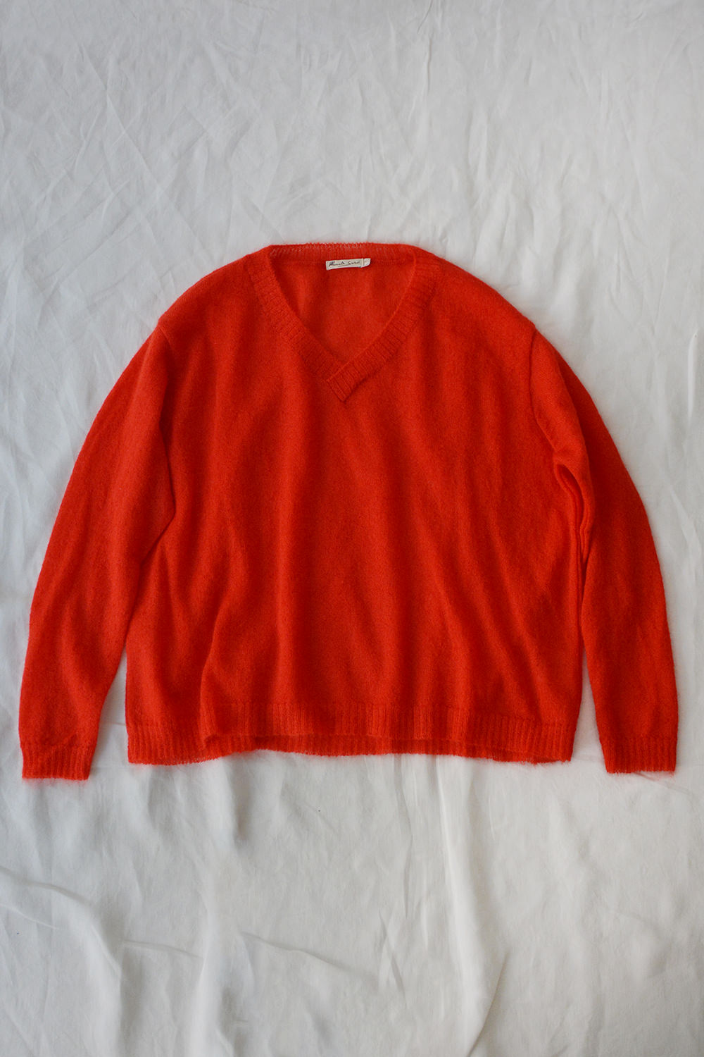 manuelle guibal oversized sweater red top picture