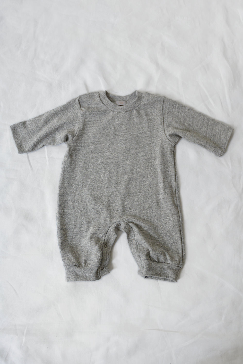 Jersey Cotton Onesie Gray Top Picture