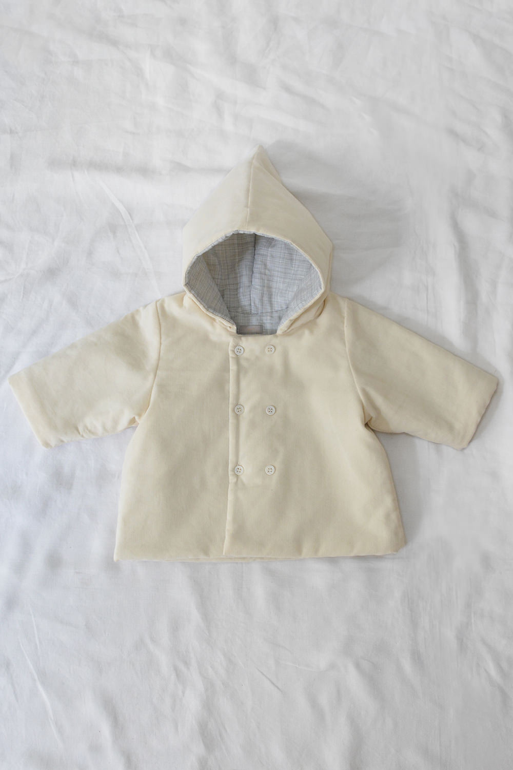 Corduroy Baby Jacket Finn - Cream - Makie. Main.