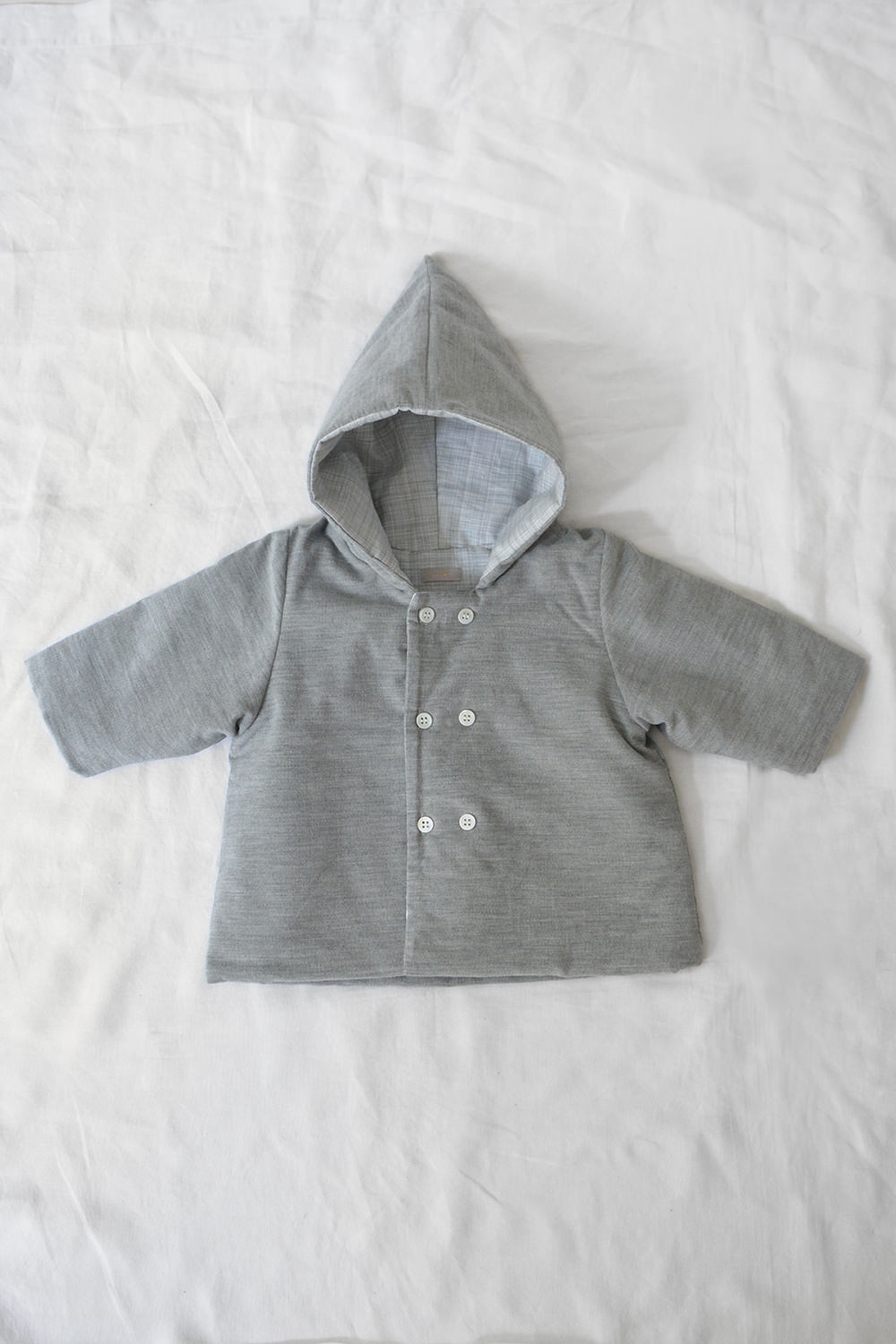 Corduroy Baby Jacket Finn - Gray - Makie. Main.