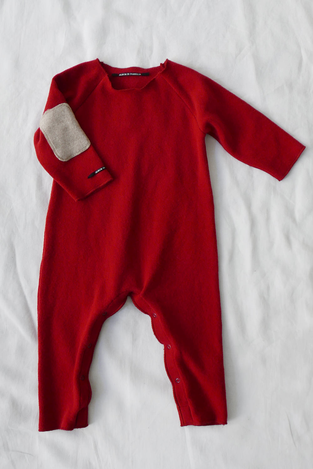 Album di Famiglia Baby Jumpsuit Buddy - Red - Makie. Main.