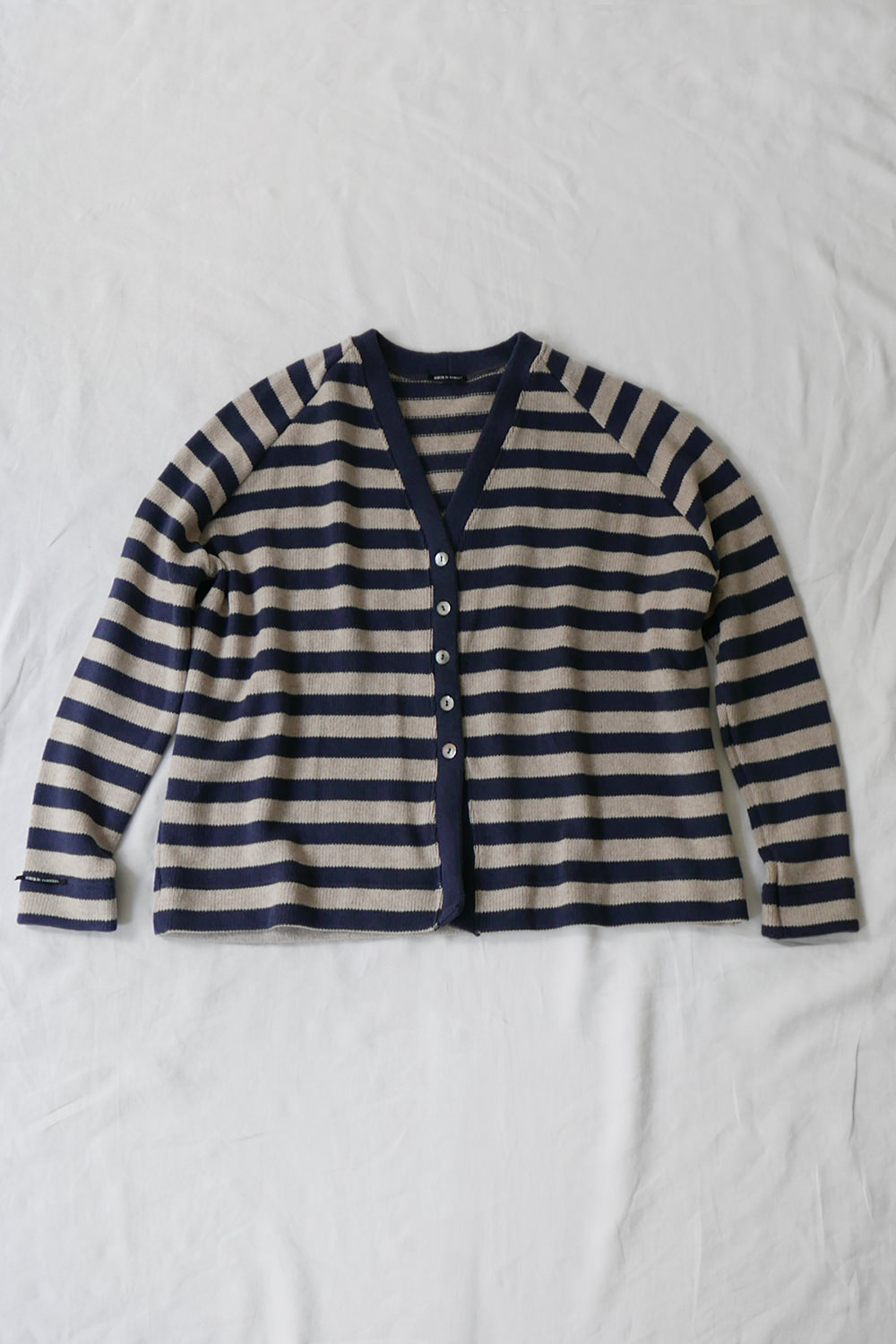 Album di Famiglia, Striped Cardigan Navy - Makie. Main.