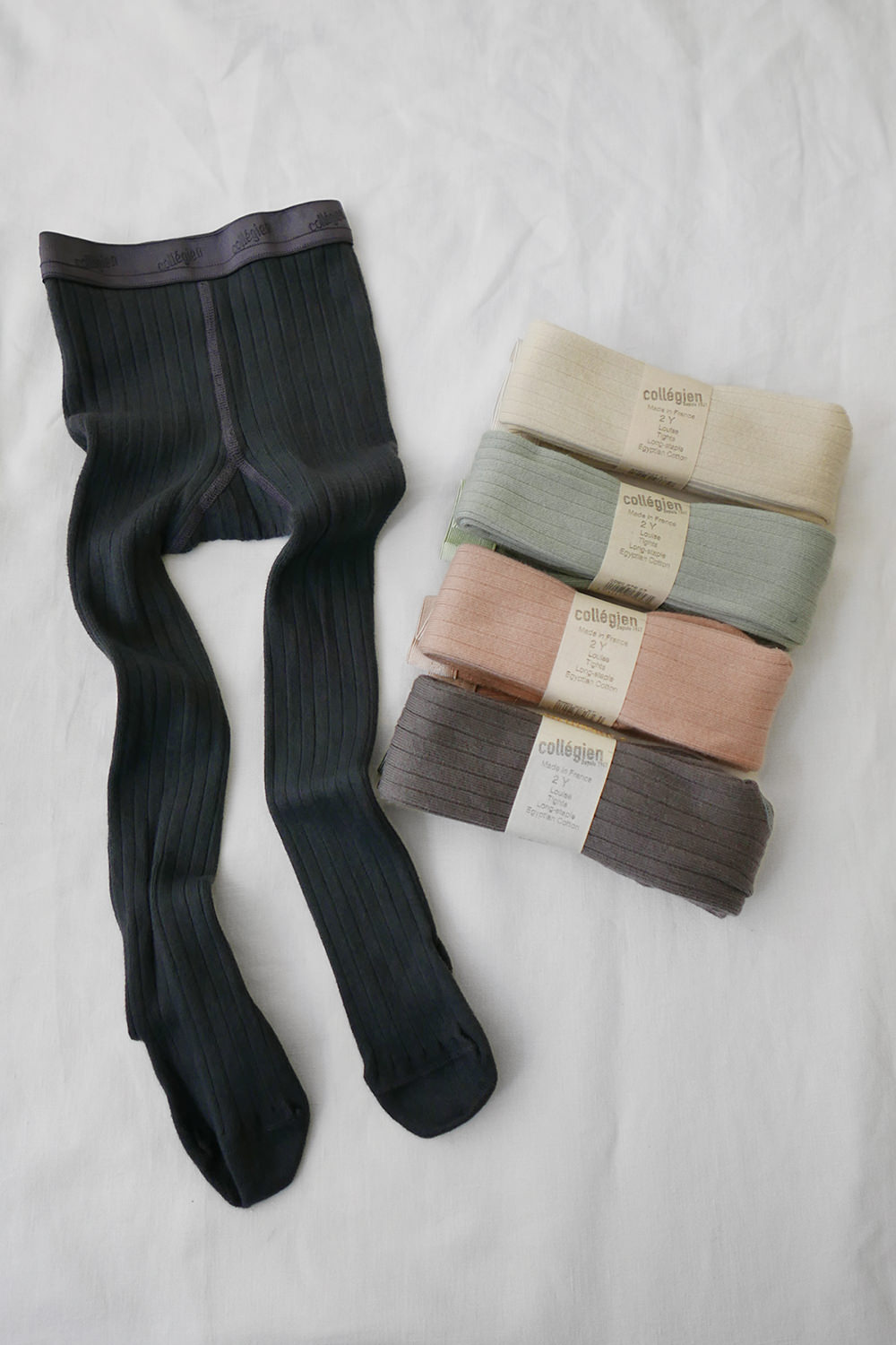 Collegien, Cotton Mix Rib Tights