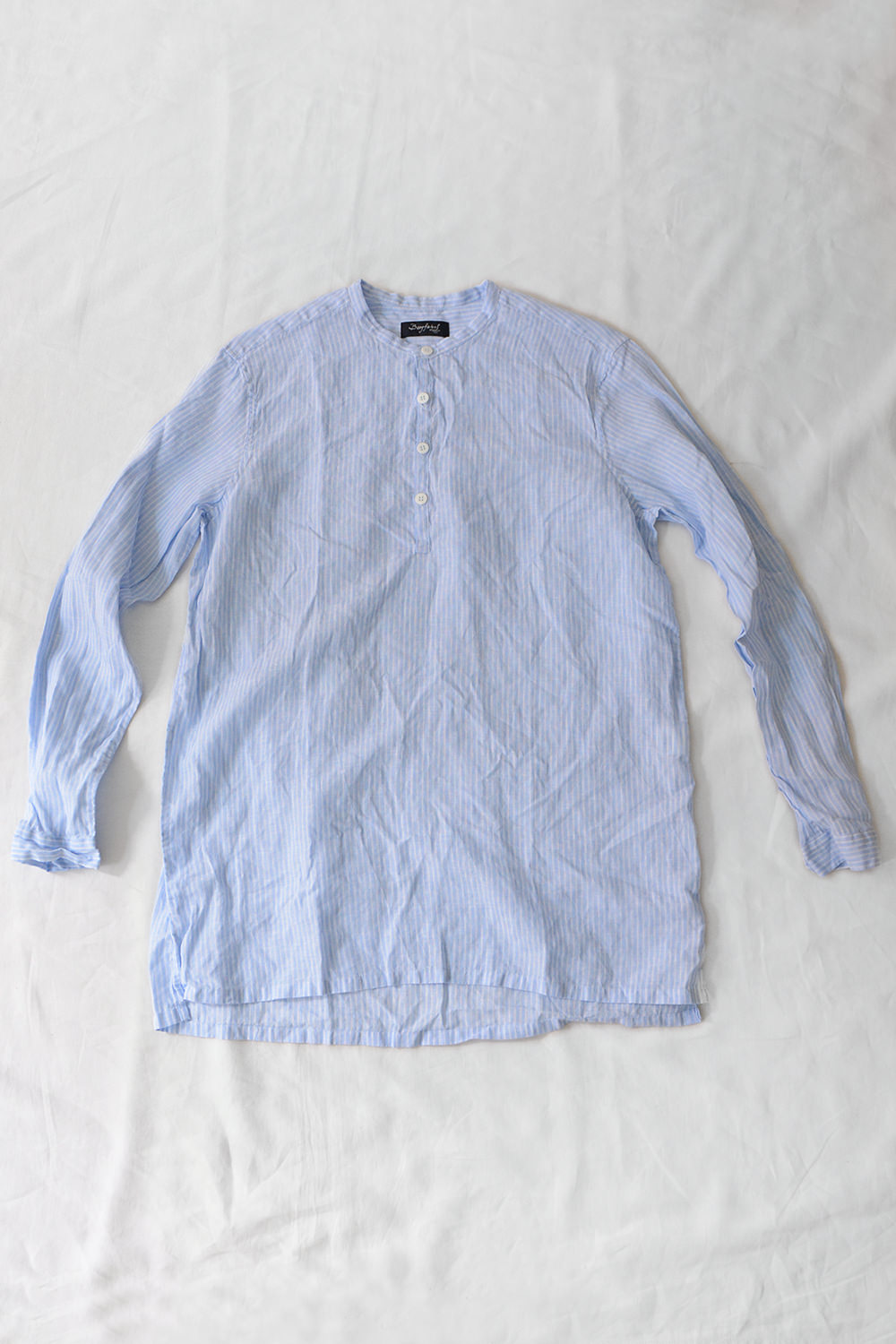 Light blue linen shirt - Made in Italy