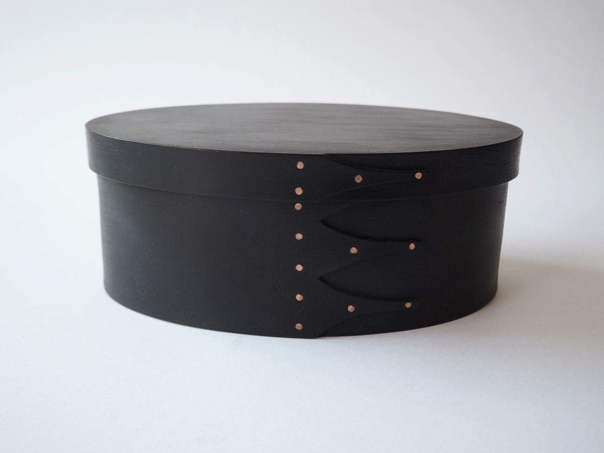 IFUJI OVAL BOX type-D #1 black/三度黒 - 小物入れ