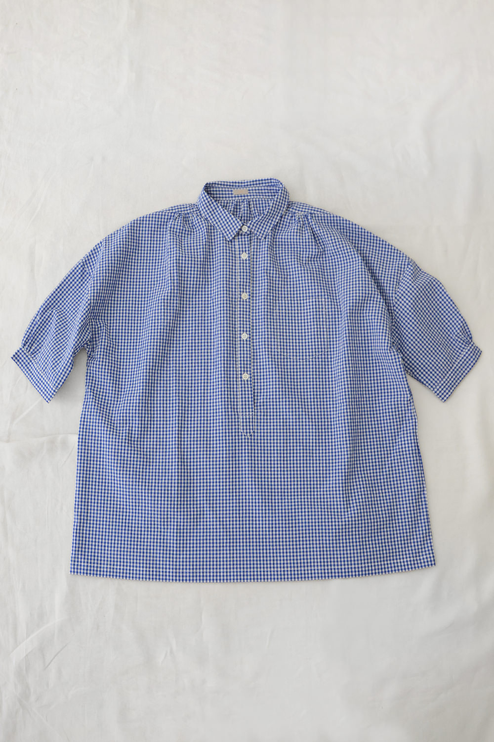 半額セールサイト 2023SS gingham check blouse