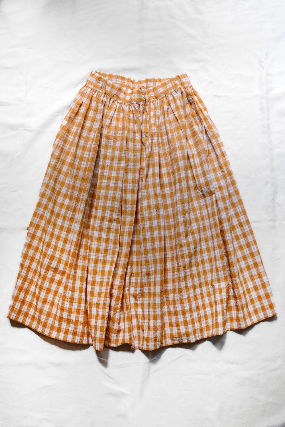 apuntob pumpkin check skirt top picture