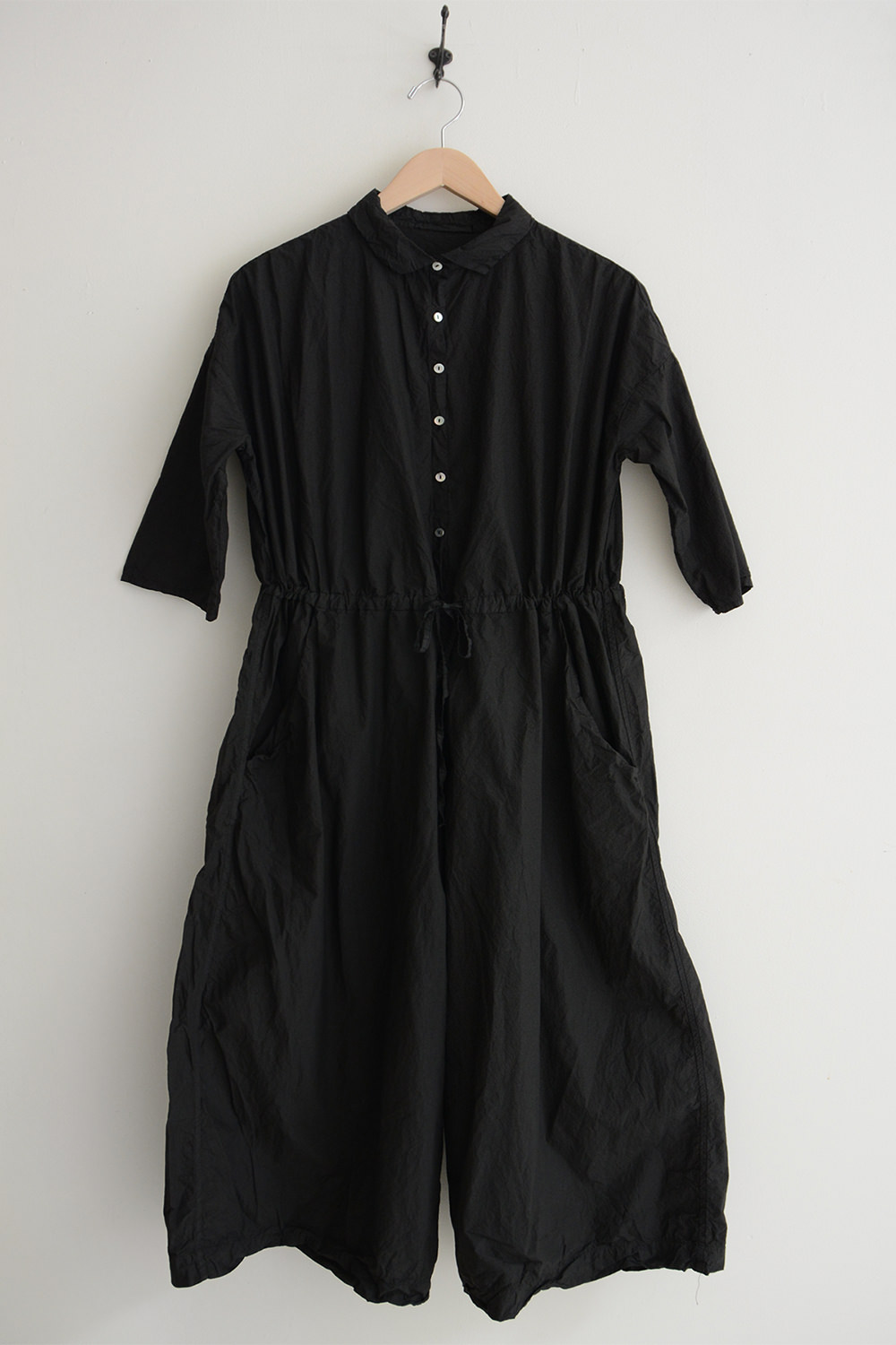 album di famiglia collar jumpsuit black top picture