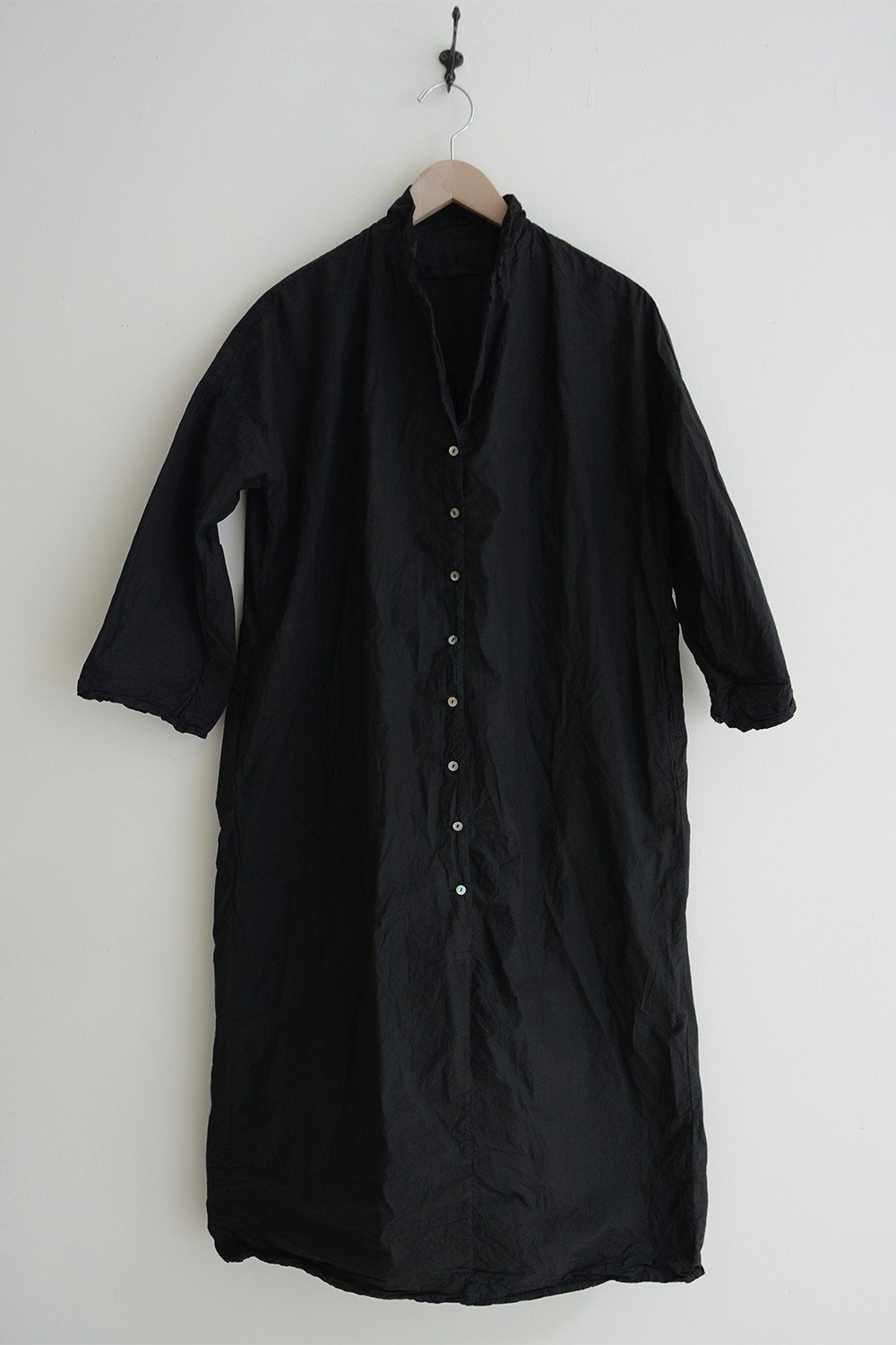 album di famiglia tailored collar dress black top picture