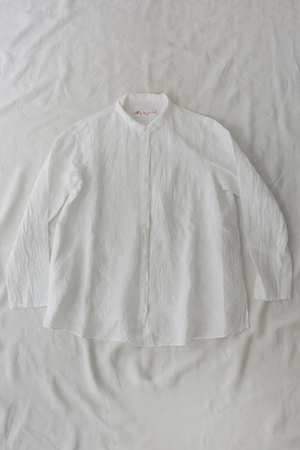 manuelle guibal linen blouse white top picture