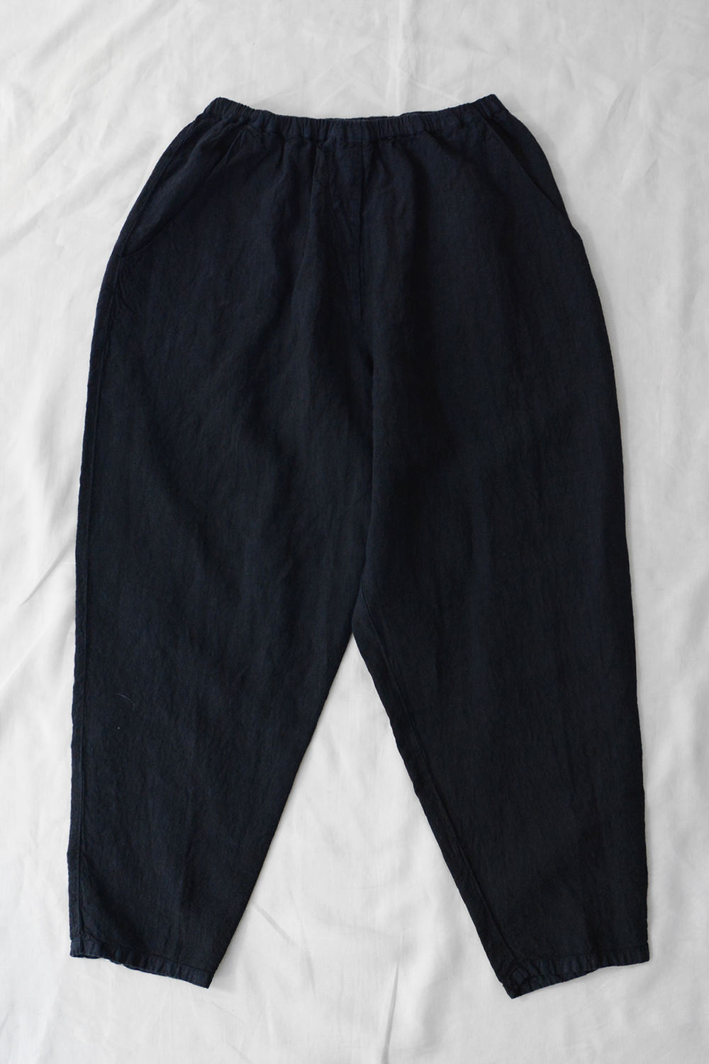 manuelle guibal linen worker pants navy top picture