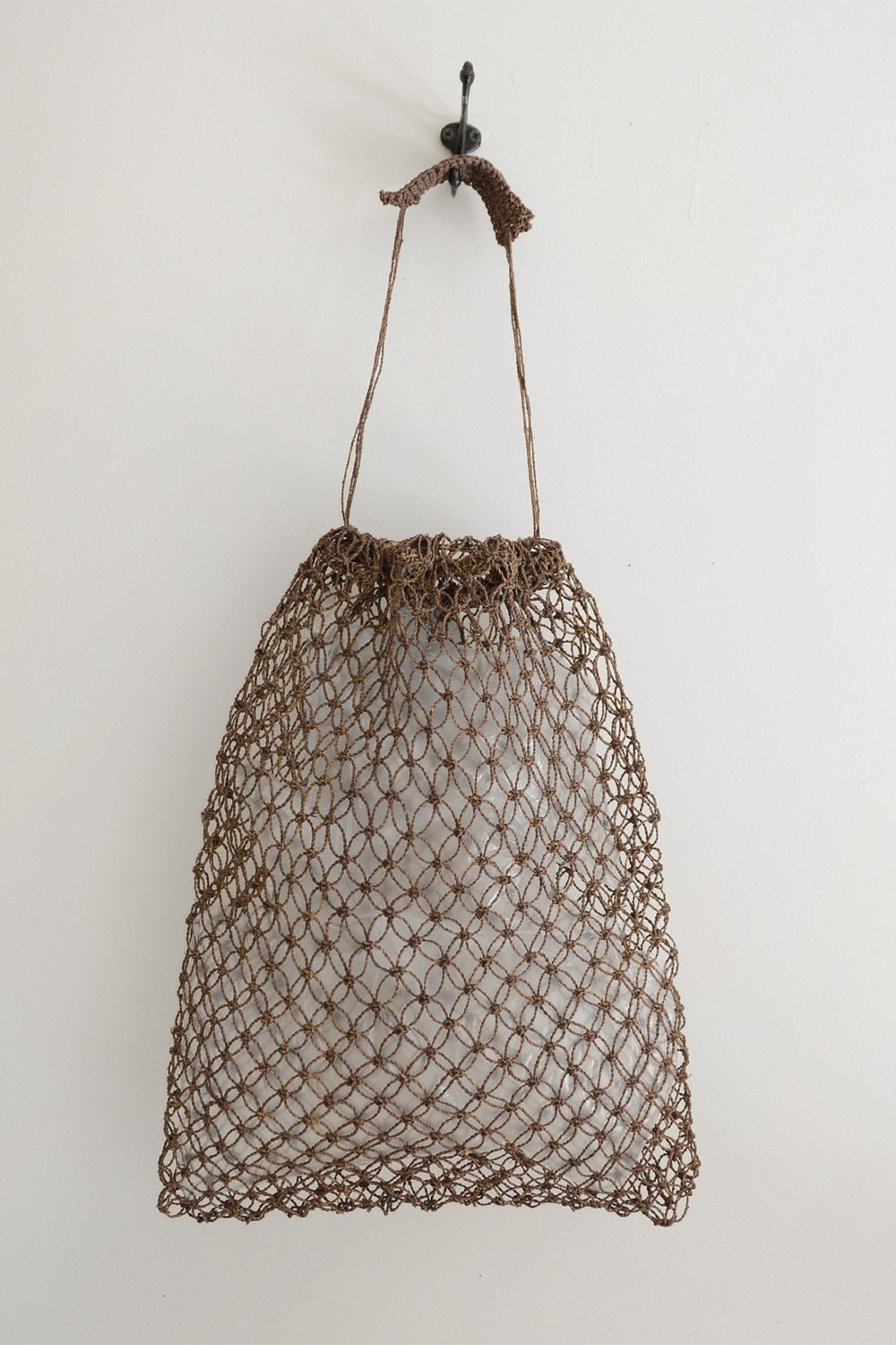 Sophie Digard Raffia Net/Mesh Bag Stone Top Picture